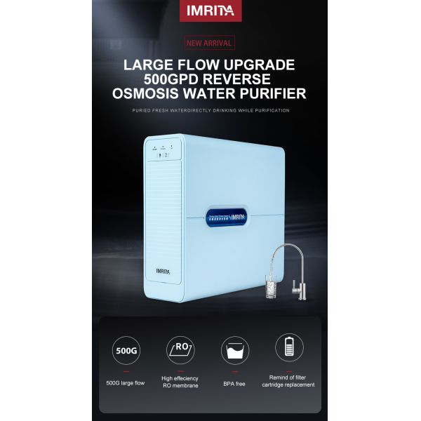 Multipurpose Reverse Osmosis Water Purifier System Ultraquiet 500GPD