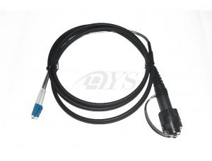 Buy cheap ODVA - LC Indoor Black PVC / LSZH / PE Armored Fiber Optic Patch Cable product