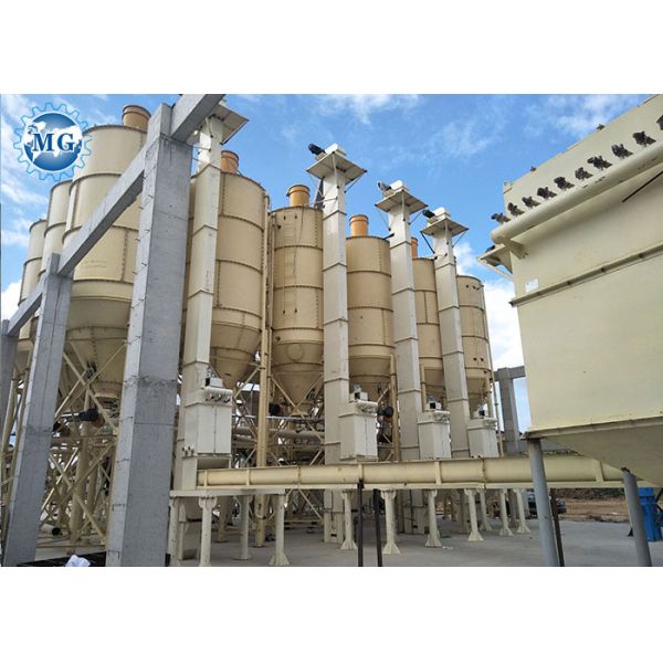 Carbon Steel Tile Adhesive Machine 380V Industrial Dry Mortar Mixing Plant