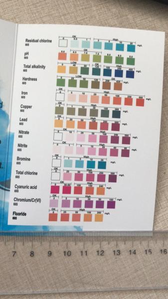 Quality 14 In 1 100 Tests Water Hardness Testing Strip Aqurium for sale