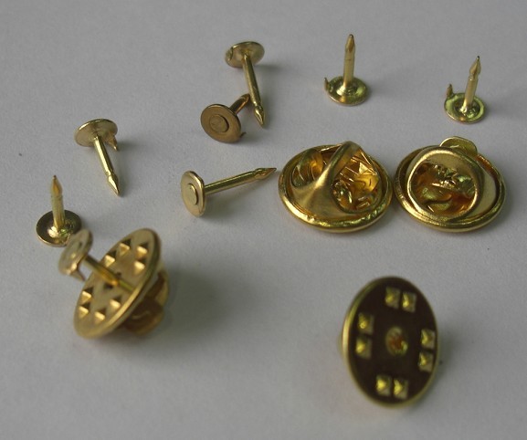 cheap brass butterfly clutch pin back,lapel pin back,pin back