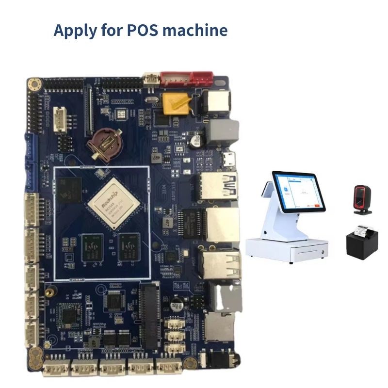 POS Embedded System Motherboard RK3568 Embedded Board 128G Storage EMMC Option