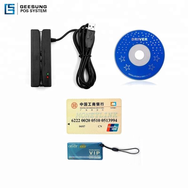1/2/3 tracks Smart Card Reader Writer 100mW Usb Magnetic Card Reader
