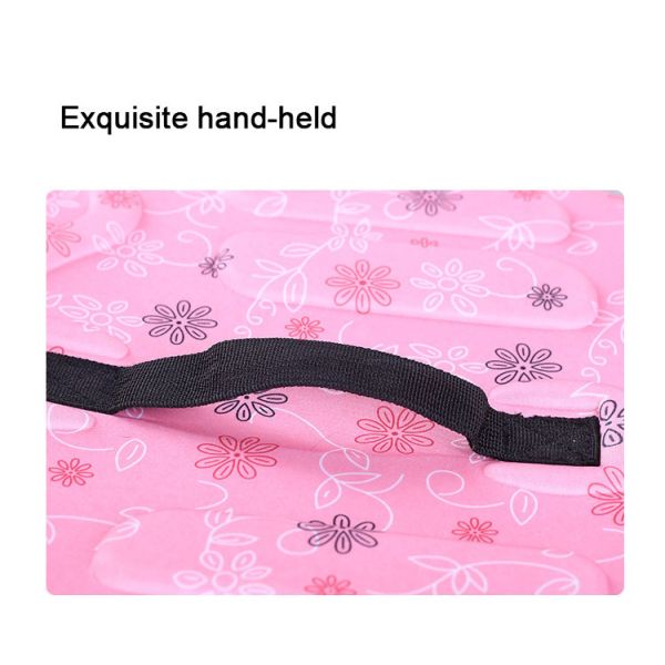 Lightweight Oval Waterproof EVA Storage Bag For Women Pink Or Gold Color