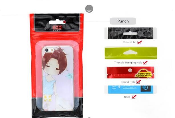 iphone case packaging zipper/clear plastic zipper bag for phone/smartphone case print plastic packaging