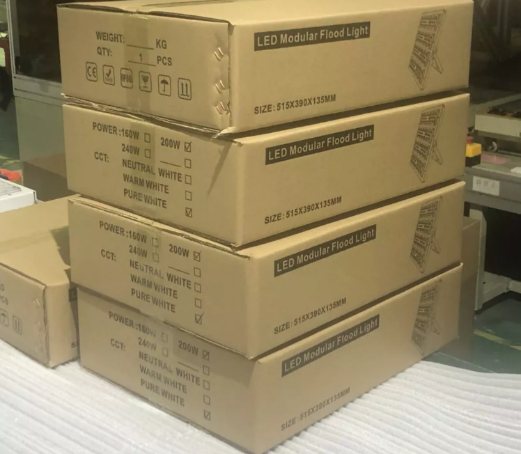 High Power AC100-240V Modular LED Flood Light Aluminum Housing Dimmable 10