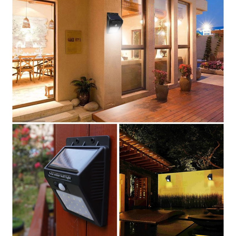Courtyard Human Body Induction 5.5V Solar LED Wall Lamp