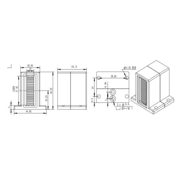 Vertical Stacked Macro Channel Cooled Array Laser Diode With FAC 755 808 1064nm 800W~1600W Diode Laser Stacks for Medical Care