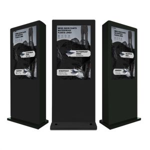 Floor Standing Vertical Mobile Capacitive Infrared Touch Screen Advertise
