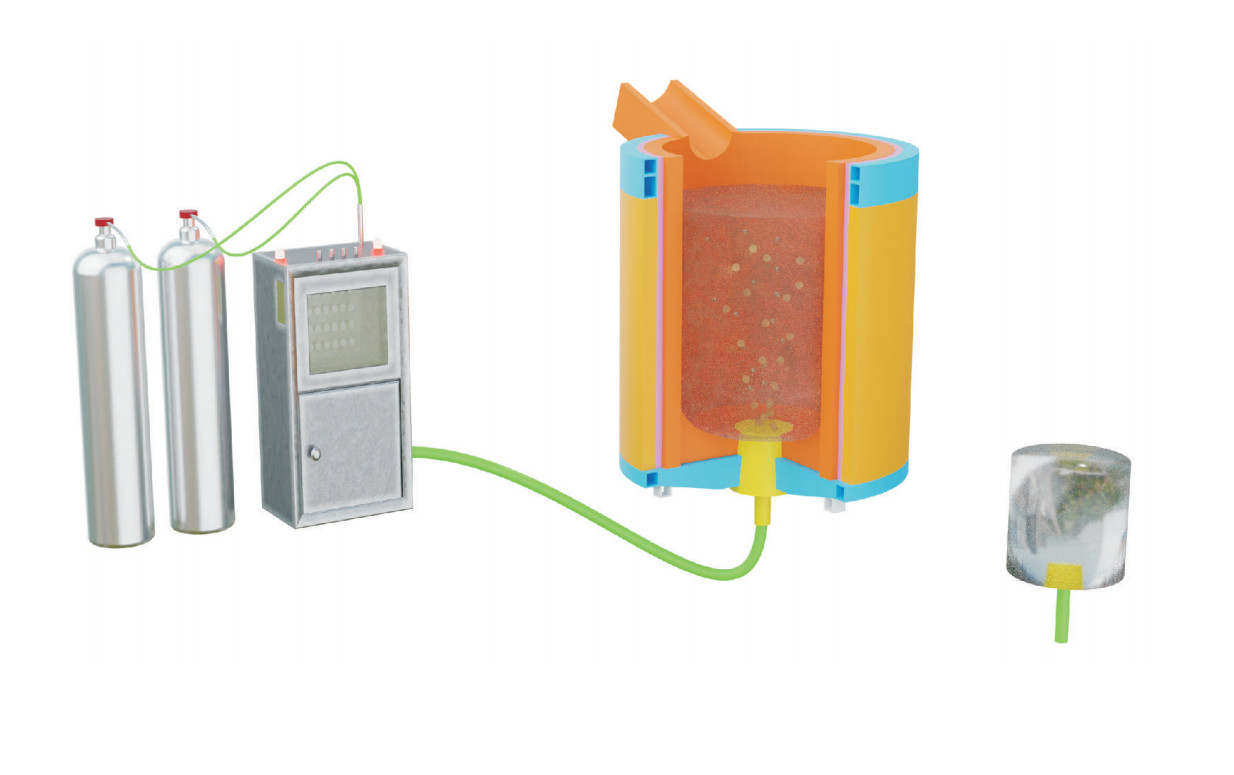 Buy cheap Top &amp; Bottom Argon Blowing System for Foundry Refining product