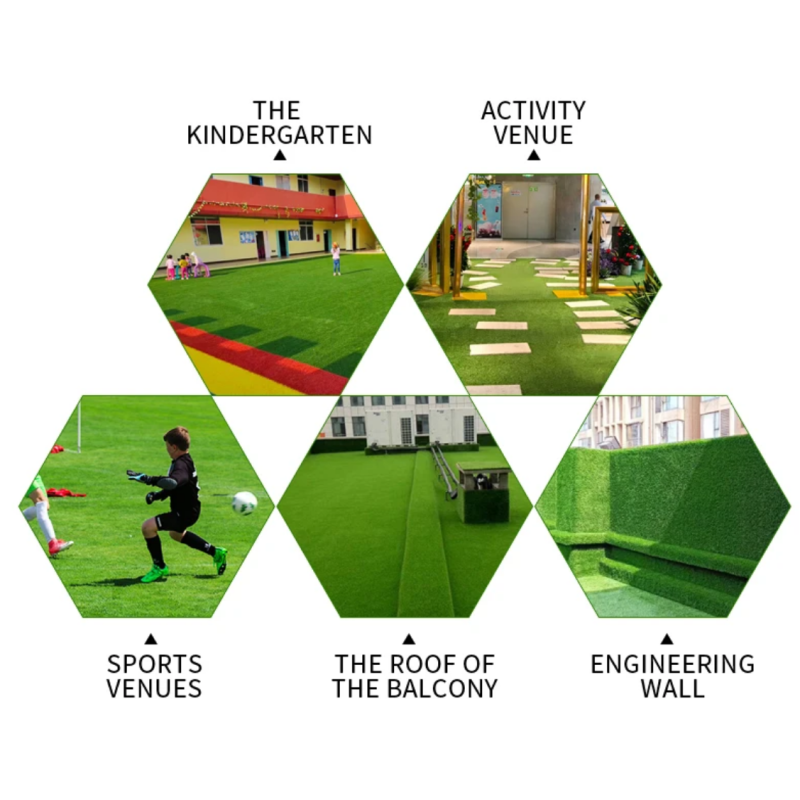 Kindergarten Artificial Turf Grass Multi Function Anti Slip For Patio