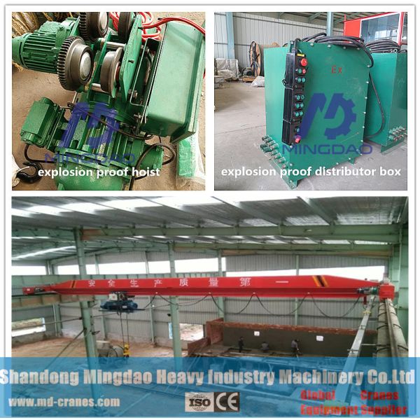 Wireless Remote Control 2ton Explosion Proof Overhead Crane Price from China