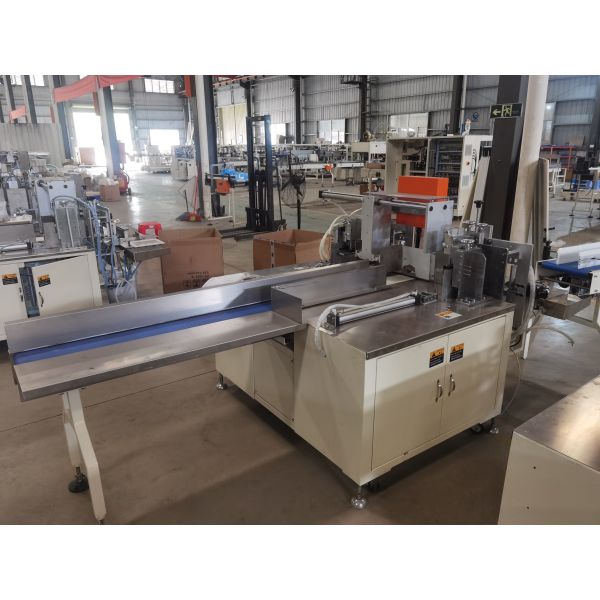 Double Heads Napkin Tissue Paper Bag Packing Machine Electric Power Source