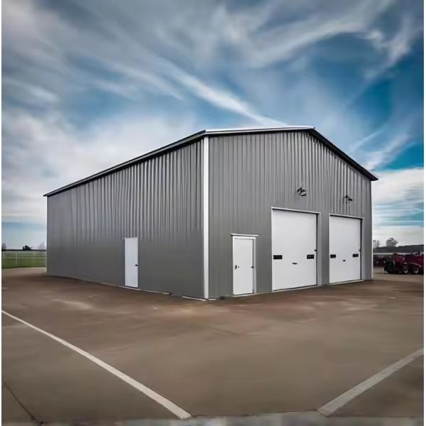 Prefabricated Steel Structures Building Hurricane Proof Large Span Steel Structure Workshop