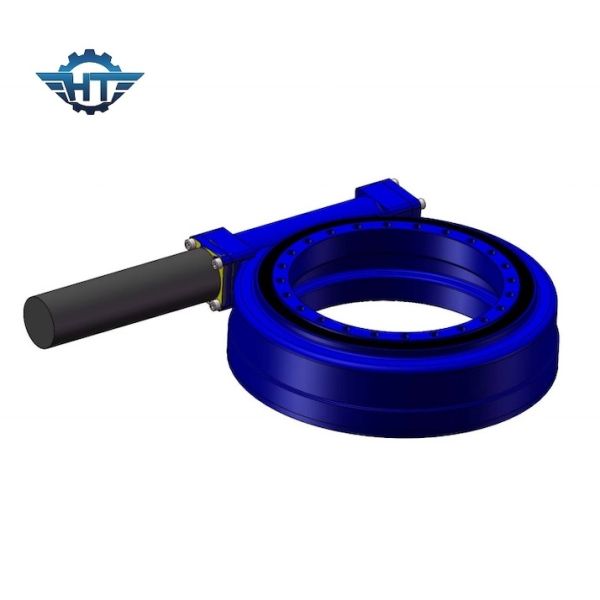 25 Inch Powered Small Slew Drive With Hourglass Worm Technology For PV Mounting Tracking