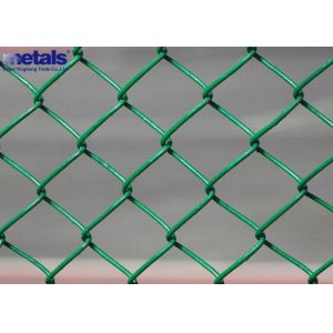 Buy cheap Galvanized PVC Coated Chain Link Mesh Fence 50x50mm Diamond Pattern product