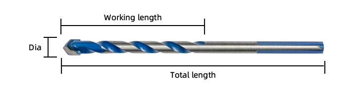 12mm Tungsten Carbide Masonry Drill Bit Tipped For Concrete Brick Cement Wall
