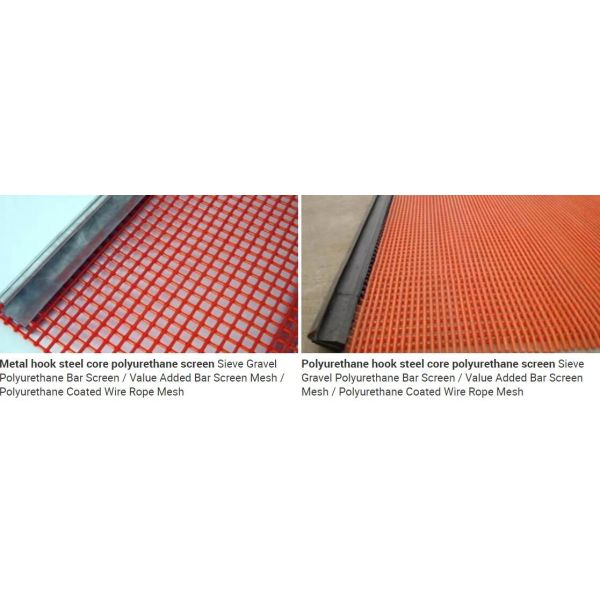 Stainless core polyurethane screen wire mesh substitute steel wire mesh