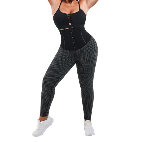 Breathable HEXIN HIGH WAIST Neoprene Gym Scrunch But Corset Waist Trainer Leggings AS SHOW