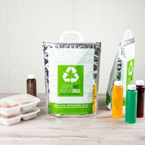 11.8 X 5.9 X 15 Inch Hot And Cold Bag, 1 Triple Layer Insulated Bag - Snap Lock