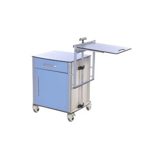 Buy cheap Mute Caster ABS Hospital Bedside Cabinet With Foldable Writing Board product