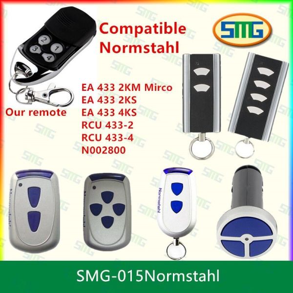 SMG-015 Normstahl EA433 2KS, EA433 4KS compatible remote control. 433,92Mhz Rolling code