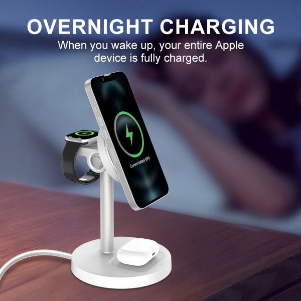 S11 Adjustable Charging Angle Multi-functional Wireless Charger for Apple Devices