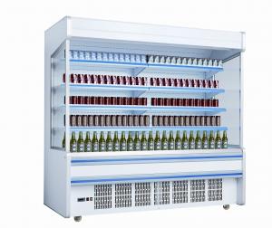 China White Self Contained Open Display Fridge For Drinks / Milk 2m Large Capacity on sale