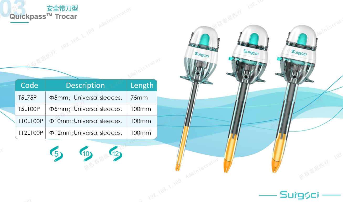 Retractable Blade Tip Laparoscopic Disposable Bladed Trocar with Sheath