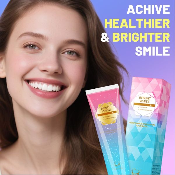 120g Niacinamide Whitening Toothpaste Protects Tooth Enamel No Fluoride Minty Flavor