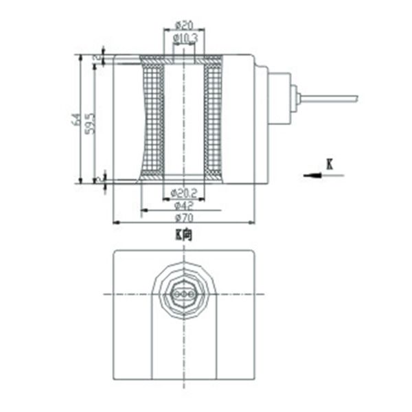 Low Power Energy Saving Round Solenoid Valve Coil Slowly Heating Up