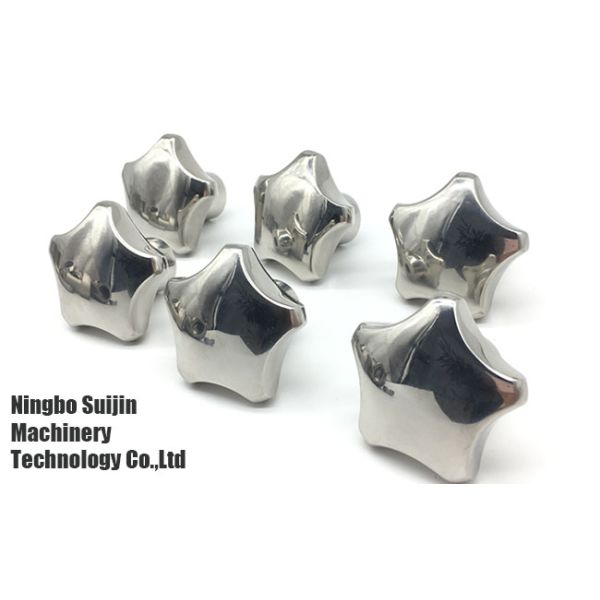 Five Pointed Star Hand Knobs 1.4308 Stainless Steel Precision Casting