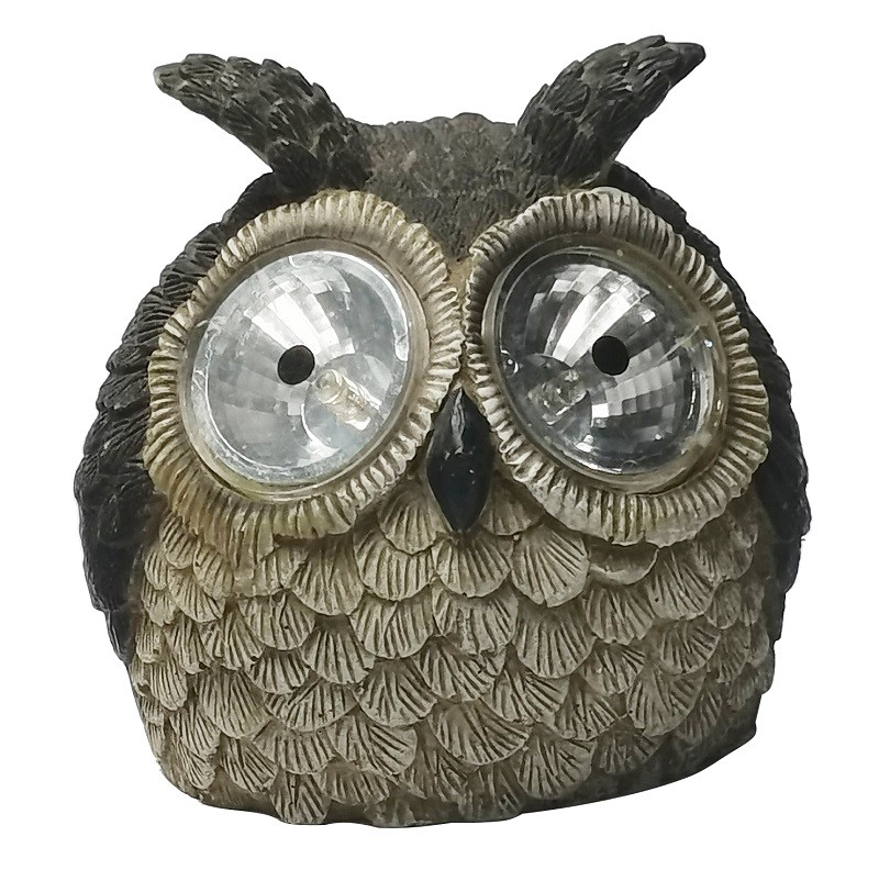 Buy cheap Polycrystalline Silicon Resin Solar Powered LED Lawn Light Cute Owl Shape 4.3*4.1cm product