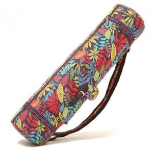 Buy cheap No Fading Printed Canvas Yoga Mat Bag With Adjustable Strap product