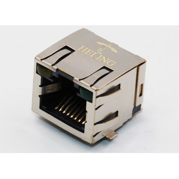 One Port 8P8C SMT RJ45 Connector , Shielded PCB Surface Mount Ethernet Jack