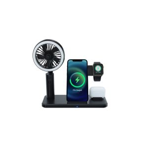 Buy cheap 15W Fast Wireless Charging Stand With Fan Light product