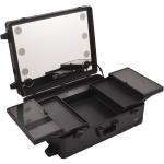 Aluminum Led Makeup Case Multimedia Bluetooth FM System With Speakers