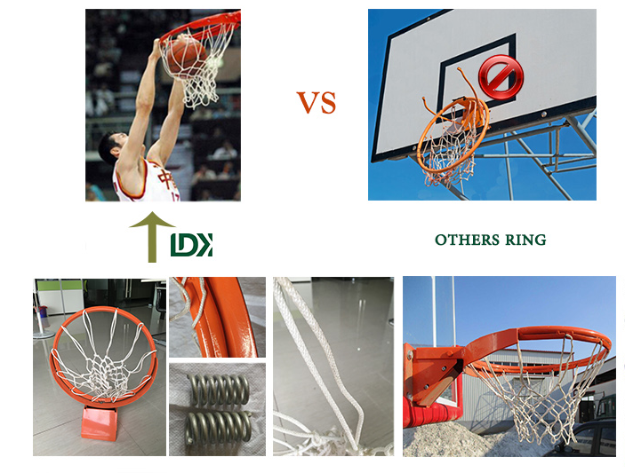 Professional Foldable Basketball Hoop Hydraulic Adjustable Portable System