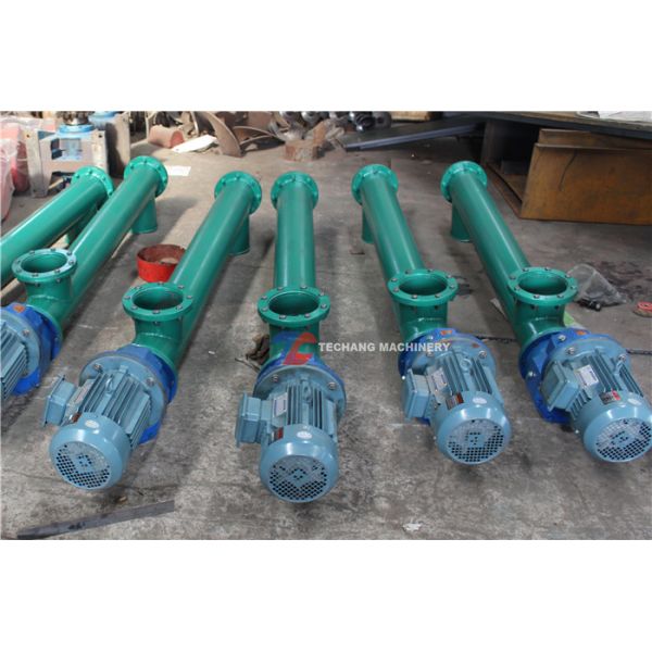 Small Scale Carbon Steel Pipe Type Auger Screw Conveyor For Gravel