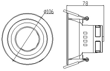 The led down light housing Chinese supply