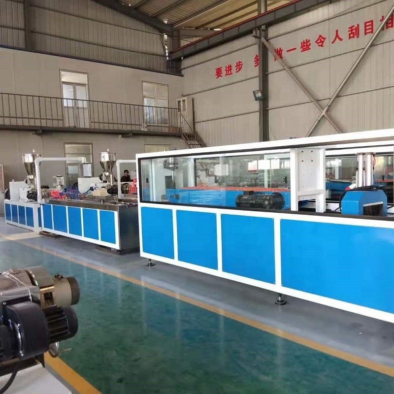 Plastic Profile Extrusion Machine for WPC / PVC Solid Door Frame Production Line