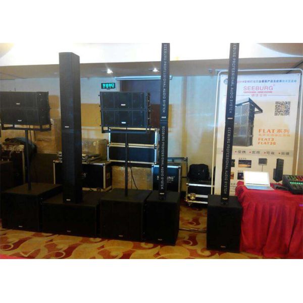8ohm Line Array Column Speaker Subwoofer Brich Plywood With Black Paint