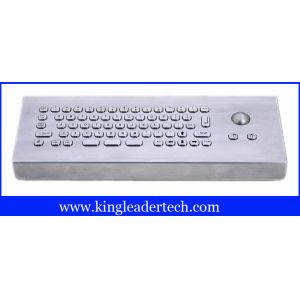 IP65 Rated Industrial Computer Desktop Mini Metal Keyboard With Trackball