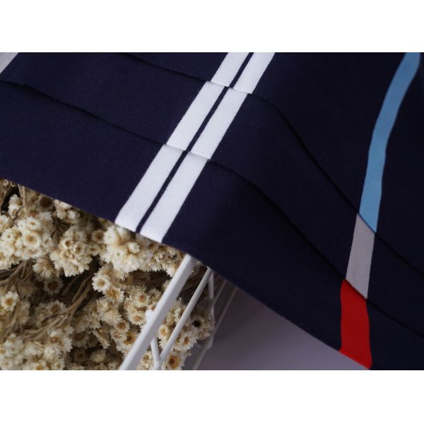 Durble And Skin-Friendly Natural And Environmentally Friendly Striped Knit Fabric For Polo Shirt