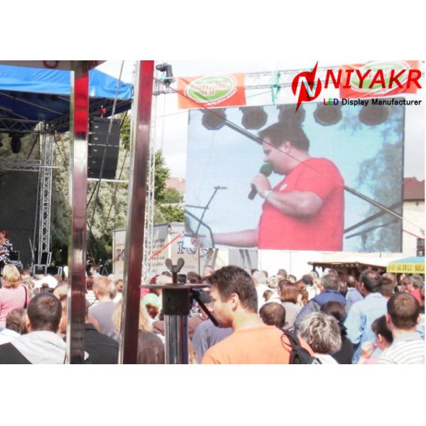 Portable P4.8 LED Stage Screen Rental LED Video Wall Hire 500x500mm