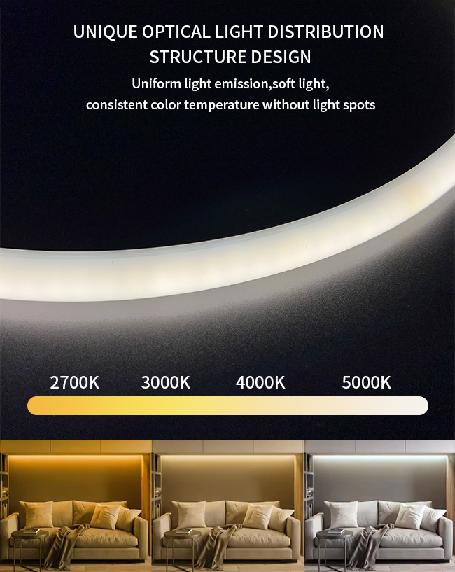 Flexible LED Silicone Neon Strips 15*13 180 Degree Circular Outdoor LED Neon Flex Light