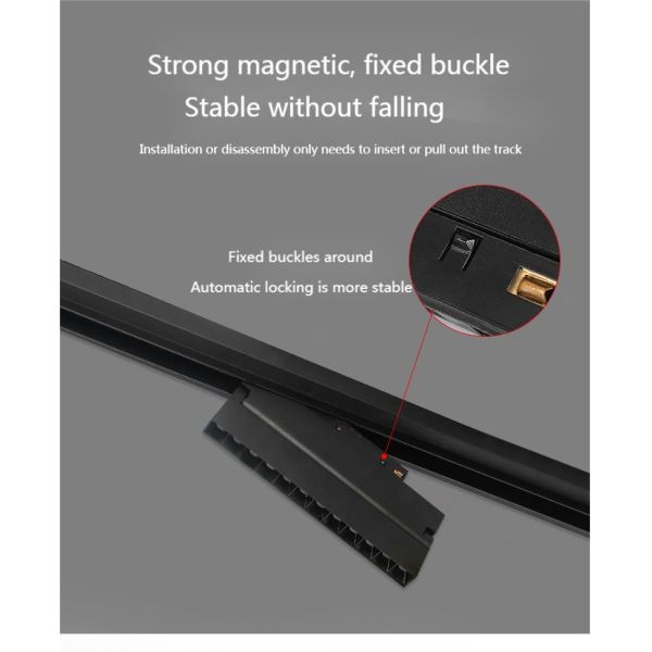 4000K LED Magnetic Track Light System 24W 48V