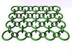 wall decoration Metal Ring Mesh with Round Wire For Decorative Ceiling 1.5m