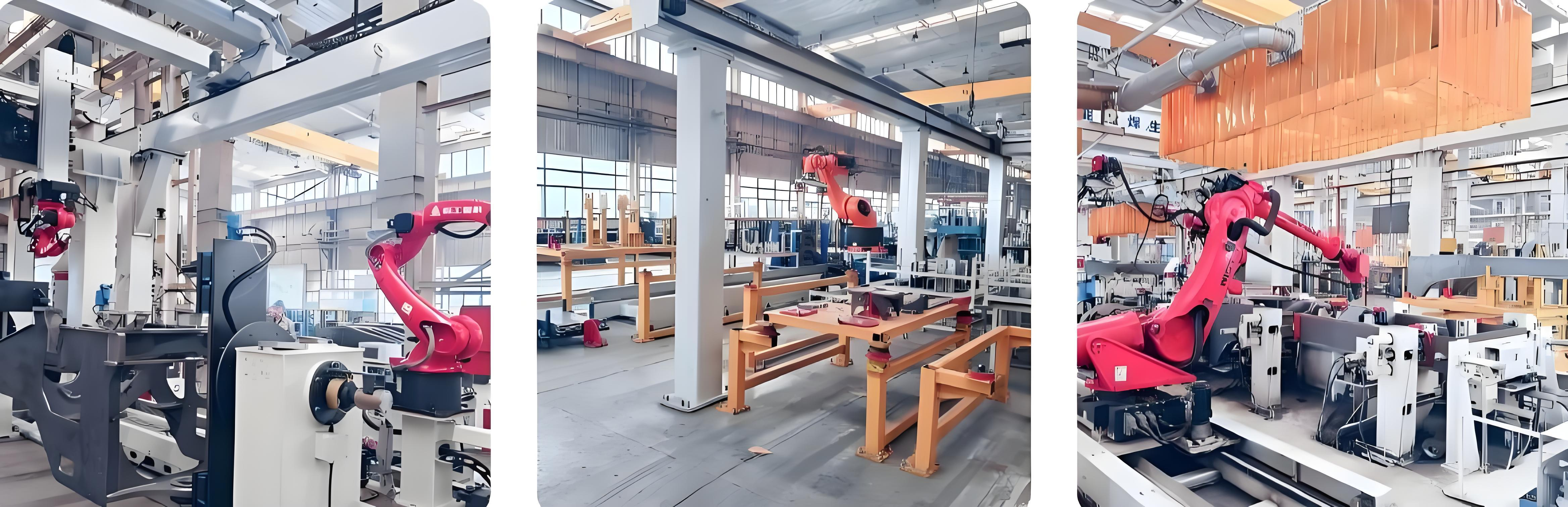 With Welding Torch Standard Robotic Welding Workstation In Engineering Machinery And Shipbuilding
