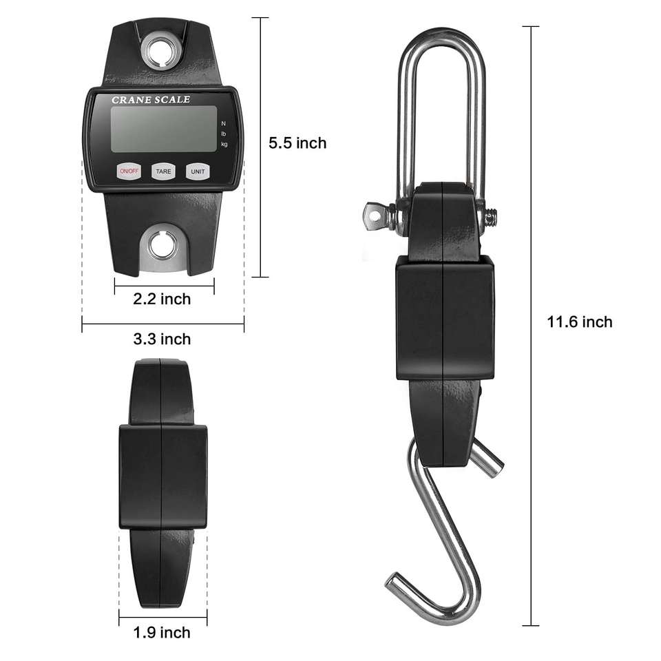 CRANE SCALE 300KG Portable Electronic Hanging Scale with LCD Display Digital LED Display OEM/ODM Supported